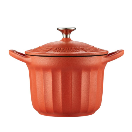 AGD - BUYDEEM Enameled Cast Iron Dutch Oven 1,8L, model CP541, color Koi Red