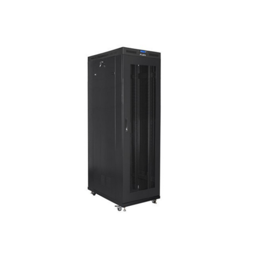 Cabinet rack LANBERG 42U 800x1200, ușă plasă, negru, flat pack [1]