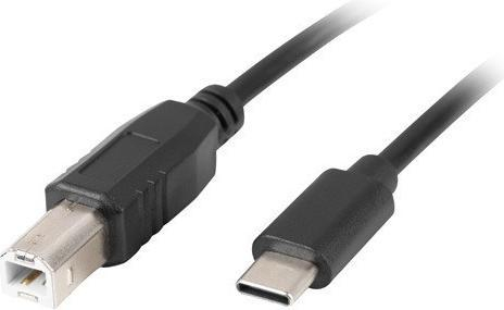 Cabluri & Adaptoare - Cablu de date și încărcare Lanberg USB-C la USB-B 2.0, 3m, Negru (CA-USBA-14CC-0030-BK)