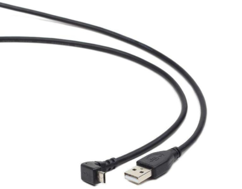 Periferice PC - Cablu micro USB 2.0 unghi 90 grade 1.8m Gembird