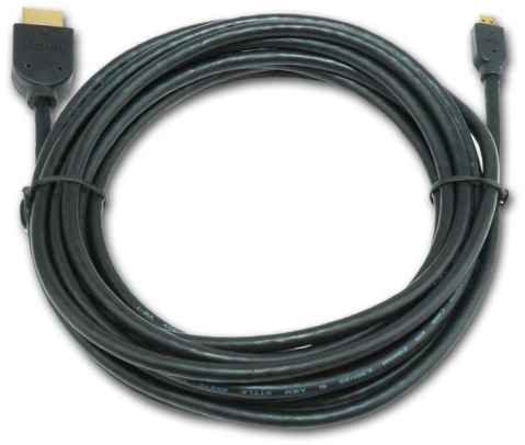Periferice PC - Cablu video Gembird HDMI la Micro HDMI, cu conectori placați cu aur, 4.5m, Negru (CC-HDMID-15)