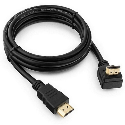 Periferice PC - Cablu video Gembird HDMI tată-tată, 90 de grade, 1.8m, Conectori placați cu aur (CC-HDMI490-6)