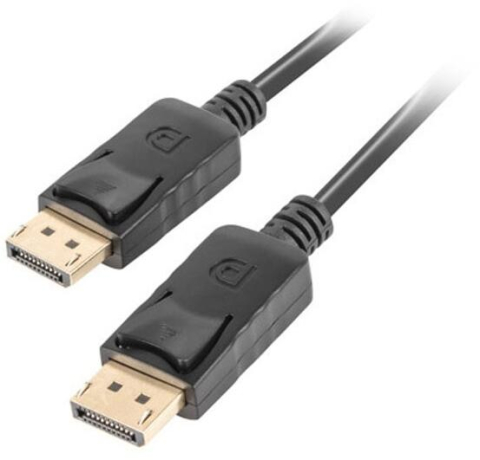 Cabluri & Adaptoare - Cablu video Lanberg DisplayPort (tată - tată), 4K, 0.5m, Negru (CA-DPDP-10CC-0005-BK)