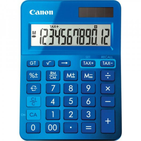 Calculator de birou - Calculator de birou Canon LS-123K, 12 cifre, Albastru