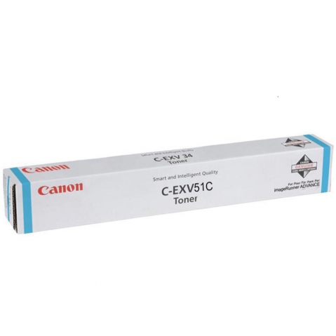 IR ADVANCE C5500i - Toner Canon C-EXV51C, albastru (cyan), original, 60.000 pagini