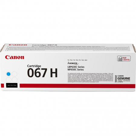 MF655Cdw - Toner Canon CRG-067HC, cyan (albastru), original, 2.35k pagini