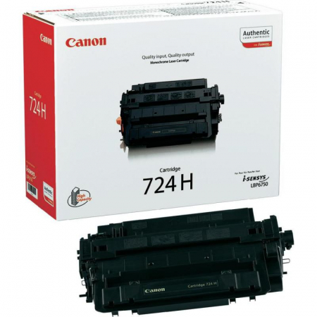 Cartus Toner - Toner Canon 724H negru, original, 12500 pagini