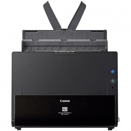 Scannere - Scanner Canon DRC225II, dimensiune A4, tip sheetfed, viteza de scanare 25ppm alb-negru si color,50IPM, Duplex, rezolutie optica 600dpi, senzor CIS, software inclus: ISIS /TWAIN Driver (Windows 2000/XP Pro/XP Home/Vista/7/8/10), CaptureOnTouch, Nuance eCopy PDF Pro Office, CardIris Plug-in