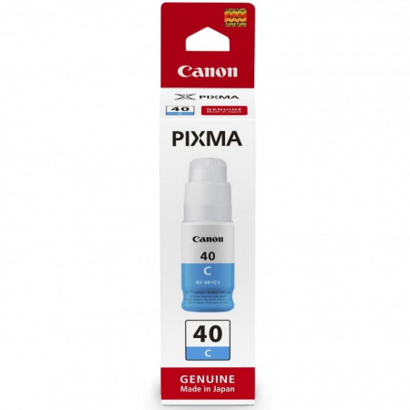 Pixma G - Cartus cerneala Canon GI-40C, albastru (cyan), original, 7700 pagini, 135 ml