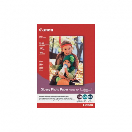 Consumabile - Hartie foto Canon GP-501 10x15, dimensiune 10x15 cm, 100 coli, tip glossy, greutate 170g/m2