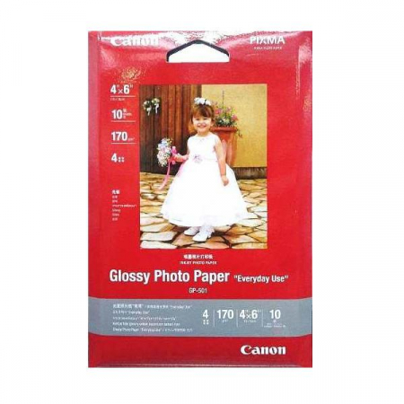Hartie foto - Hartie foto Canon GP-501S10, dimensiune 10x15 cm, 10 coli, tip glossy, greutate 200g/m2
