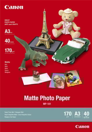 Hartie foto - Hartie foto Canon MP-101 A3, dimensiune A3, 40 coli, tip matte, greutate 170g/m2