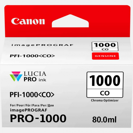 PFI-1000 - Cartus cerneala Canon PFI-1000, optimizator de crom (chroma optimizer), original, 680 pagini, 80 ml