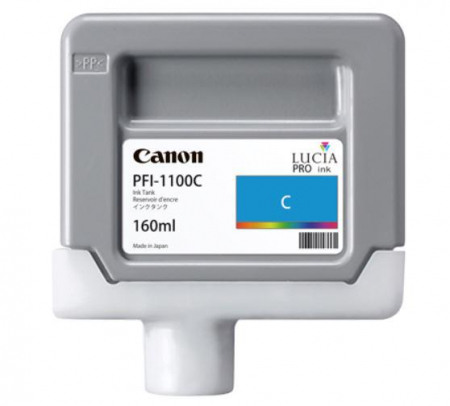 Cartus Cerneala - Cartus cerneala Canon PFI-1100C, Albastru (cyan, original, 160 ml