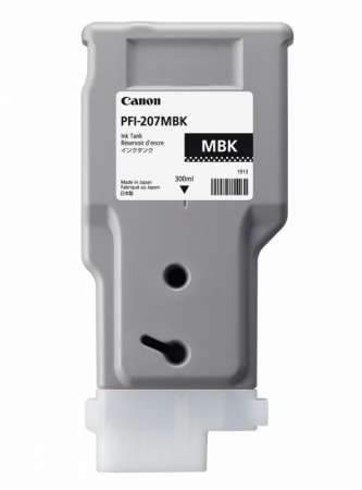 Cartus Cerneala - Cartus de cerneala original Canon PFI-207MB, Negru (Black), 300 ml
