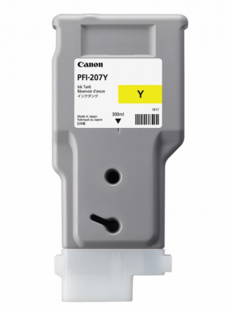 Cartus Cerneala - Cartus cerneala original Canon PFI-207Y galben (Yellow), 300ml