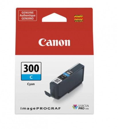 PFI-300 - artus cerneala Canon PFI-300, albastru (cyan), original, 735 pagini, 14.4 ml