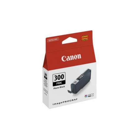 PFI-300 - Cartus cerneala Canon PFI-300PBK, Negru foto (Photo Black), original, 130 ml