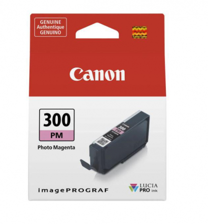 PFI-300 - Cartus cerneala Canon PFI-300M, Magenta foto (photo magenta), original, 14.4 ml