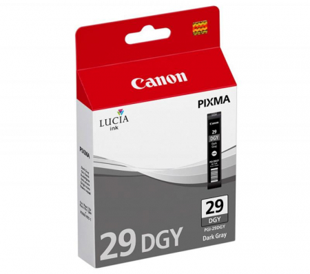 Pixma PRO-1 - Cartus cerneala original Canon PGI-29DGY Dark Grey (Gri Inchis), 119 pagini A4