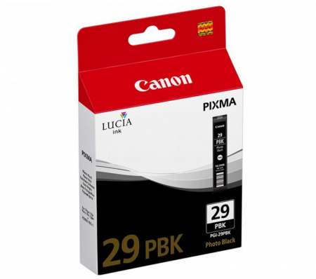 Pixma PRO-1 - Cartus cerneala original Canon PGI-29PBK  foto negru (Photo Black), 111 pagini A4