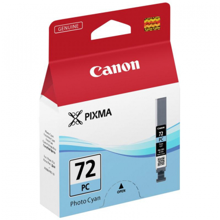 Pixma PRO-10 - Cartus cerneala original Canon PGI-72PC, Albastru Foto (Photo Cyan), 89 pagini