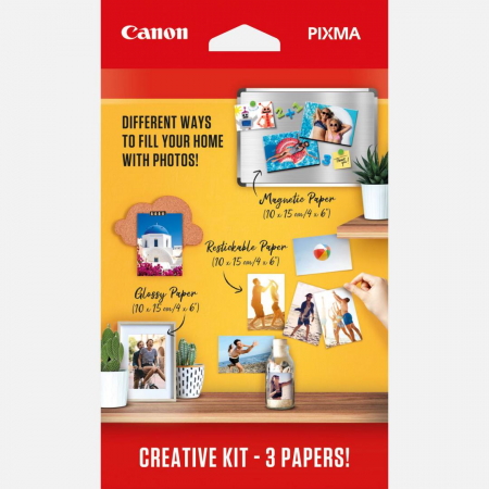 Hartie foto - Hartie foto Canon Pixma Creative Kit (MG101 4x6 + RP-101 4x6 + PP201 4x6).
