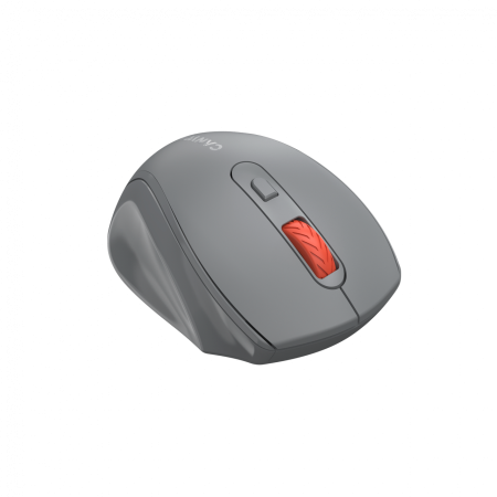 Canyon 6 buttons wireless 2.4Ghz mouse, MX8650A Sensor, DPI up to 1600,Injection case, 3 M life times left and right switches, 2xAAA battery, ABS material. Size: 105x71x40mm, Weight: 59g, Dark grey [1]