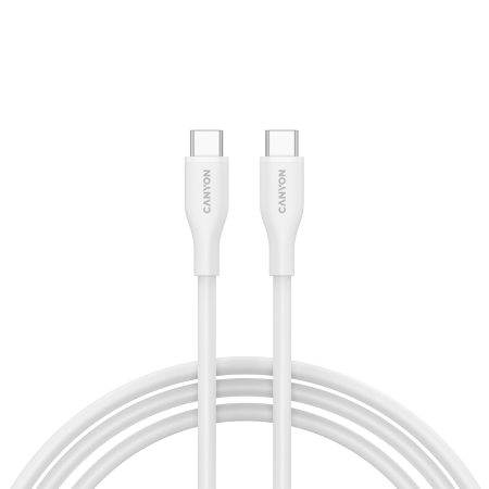 Cabluri & Adaptoare - CANYON cable CC60SC10 C-C 60W 1m Silicon White