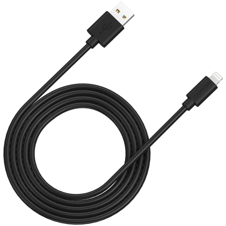 Cabluri & Adaptoare - CANYON cable MFI-12 USB-A to Lightning 2m Black