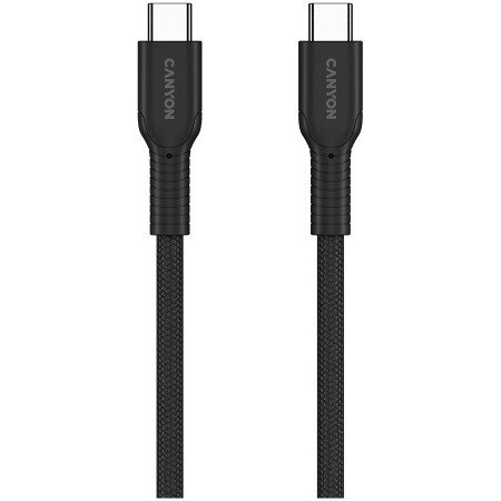 CANYON cable OnWire 60CL C-C 60W COLOR Braided 1m Black [2]