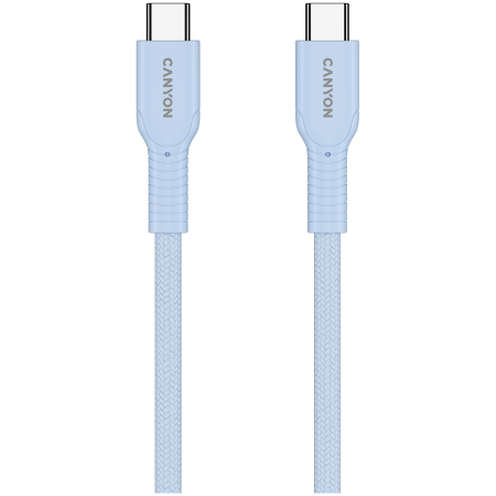 CANYON cable OnWire 60CL C-C 60W COLOR Braided 1m Light Blue [2]