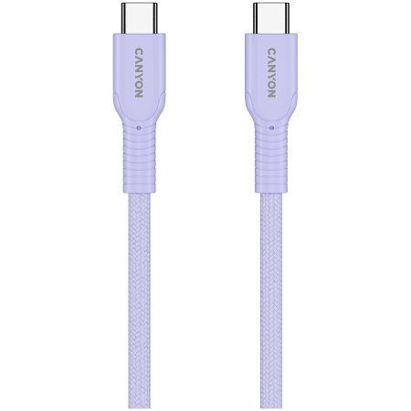 CANYON cable OnWire 60CL C-C 60W COLOR Braided 1m Purple [2]