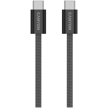 Cabluri & Adaptoare - CANYON cable OnWire 60MG C-C 60W Magnet Braided 1m Black