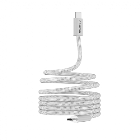 CANYON cable OnWire 60MG C-C 60W Magnet Braided 1m White [1]