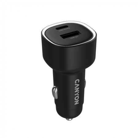 CANYON car charger OnDrive 85 PD 85W USB-A+USB-C Black [2]