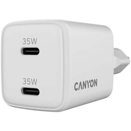 CANYON charger CU35CC GaN 35W 2xPD EU White [3]