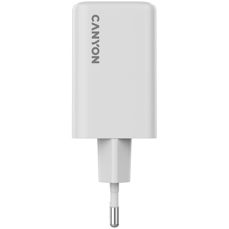 CANYON charger CU65ACC GaN 65W 2xPD 1xQC EU White [1]