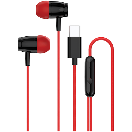 Audio - CANYON headphones SEP-5 TYPE-C Red