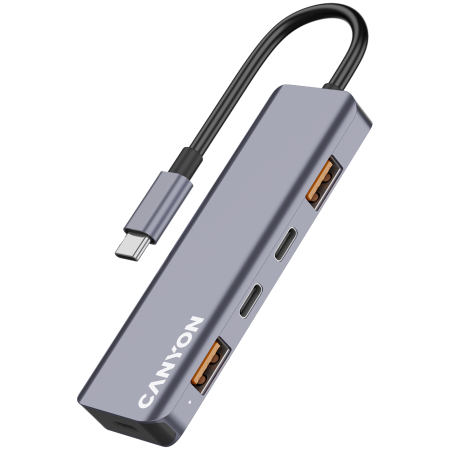 CANYON hub DS-18 5in1 USB-C Grey [2]