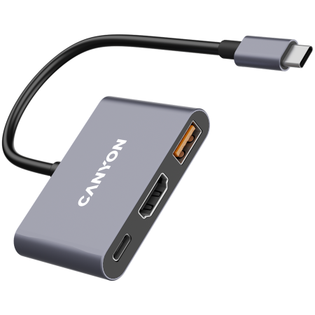 CANYON hub DS-4 3in1 USB-C Grey [2]