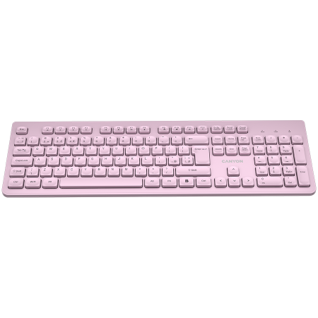 CANYON keyboard HKB-W01 UK/US AAA Wireless Pink [1]