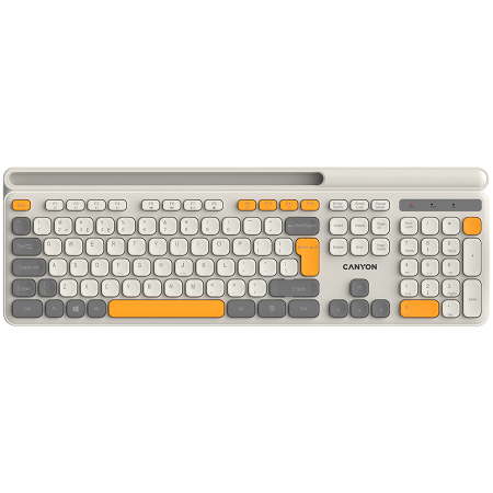 Periferice & Accesorii - CANYON keyboard HKB-W03 EN AAA Wireless Beige