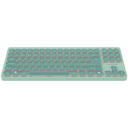 CANYON Keyboard OnType 10 Low Profile EN Wired Green [1]
