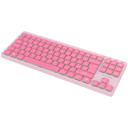 CANYON Keyboard OnType 10 Low Profile EN Wired Pink [3]