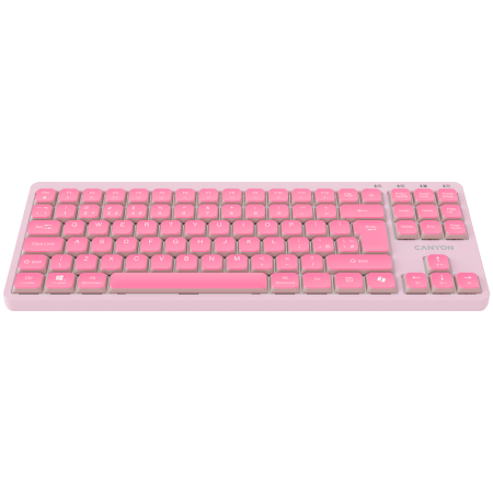 CANYON Keyboard OnType 10 Low Profile EN Wired Pink [1]
