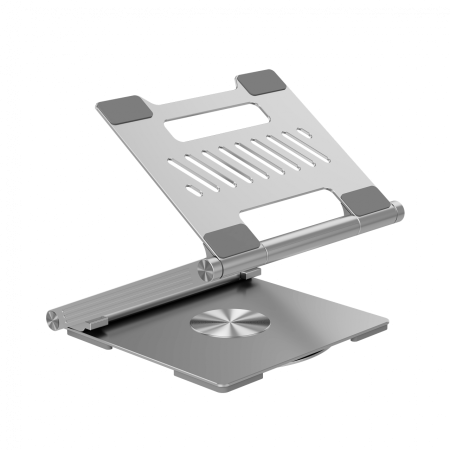 Canyon Laptop stands with hub, TYPE C F to HDMI2.0+2USB3.0+USBC3.0+RJ45+PD, TYEP C TO C cable 1m white with Emarker: HUSB332A, Material: Aluminum case+ABS+PS, Size: 245x240x27.2+/-0.3mm, Weight:1304g [6]