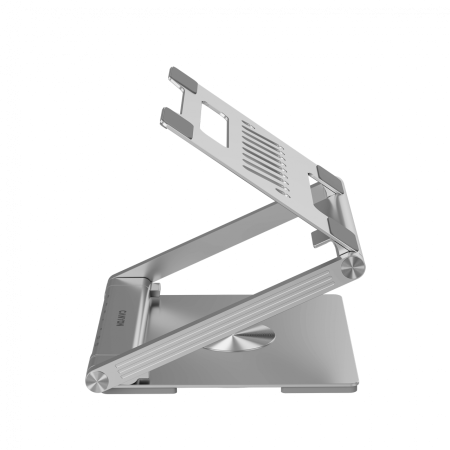 Canyon Laptop stands with hub, TYPE C F to HDMI2.0+2USB3.0+USBC3.0+RJ45+PD, TYEP C TO C cable 1m white with Emarker: HUSB332A, Material: Aluminum case+ABS+PS, Size: 245x240x27.2+/-0.3mm, Weight:1304g [7]