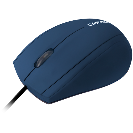 CANYON M-05, Wired Optical Mouse with 3 keys, DPI 1000 With 1.5M USB cable,Blue,size72*108*40mm weight:0.077kg [2]