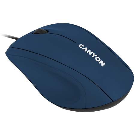 Periferice & Accesorii - CANYON M-05, Wired Optical Mouse with 3 keys, DPI 1000 With 1.5M USB cable,Blue,size72*108*40mm weight:0.077kg
